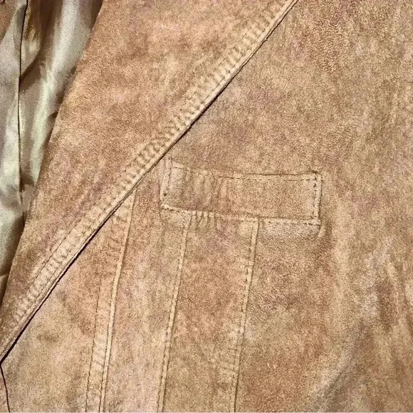 Alfani 100% leather jacket size small fits like 8-10 - Picture 7 of 11